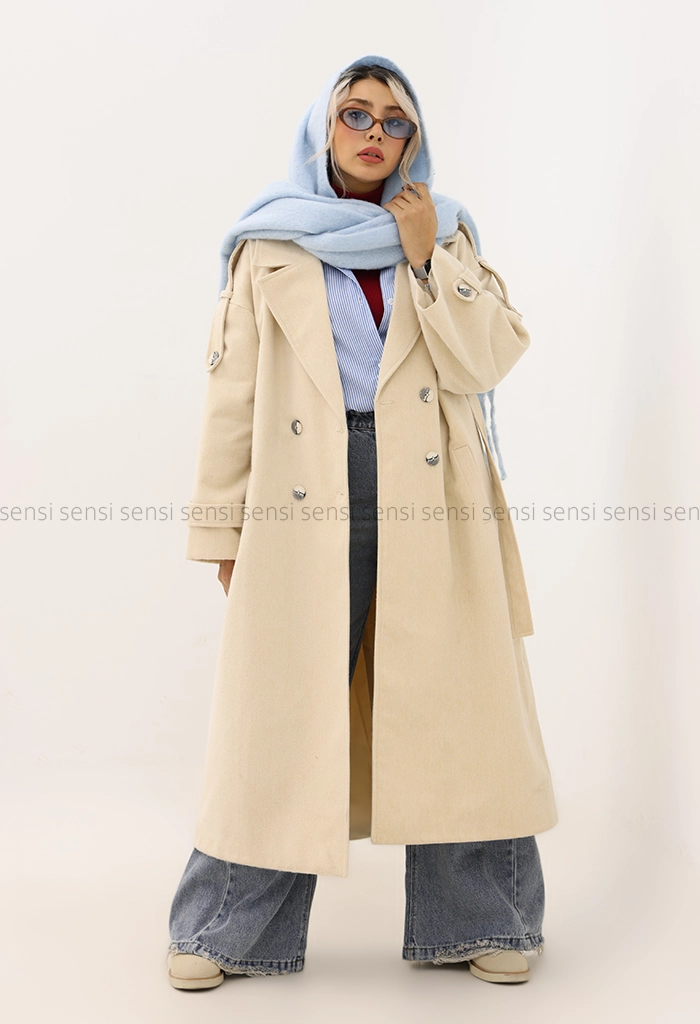 پالتو فوتر 6دکمه آستر دار @کد1005028